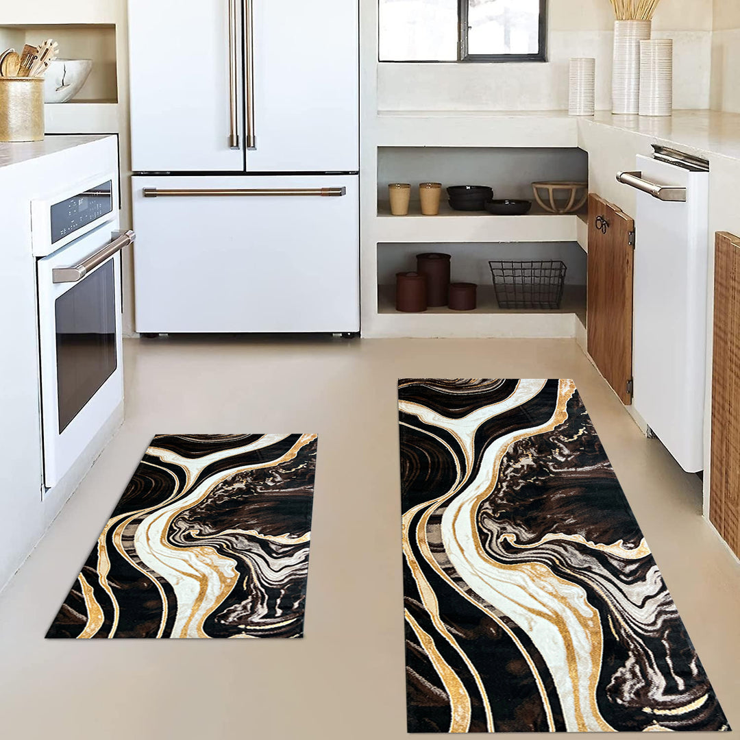 Vintage-Inspired Kitchen Mat Set