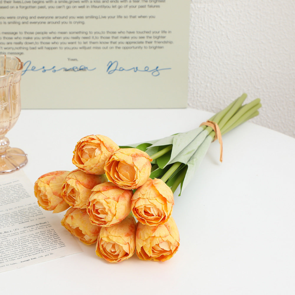 Artificial peony bouquet