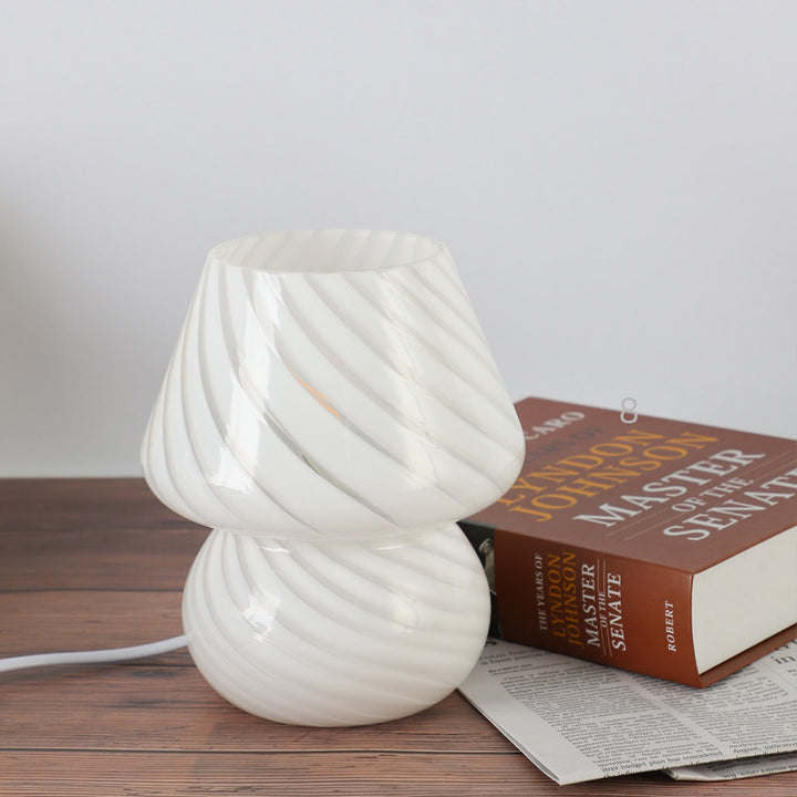 Glass Mosaic Mushroom Table Lamp
