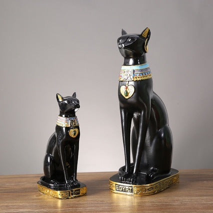 Antique Egyptian Cat Figures