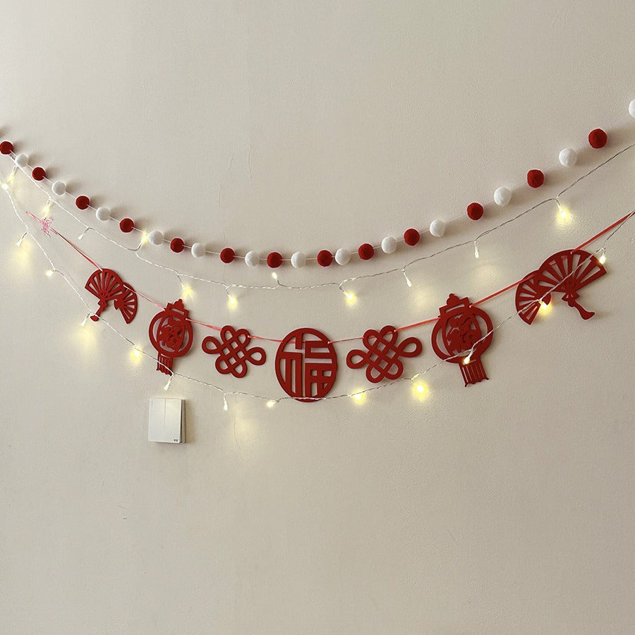 Festive New Year Wall Decoration