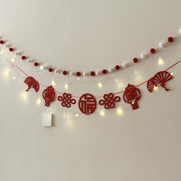 Festive New Year Wall Decoration