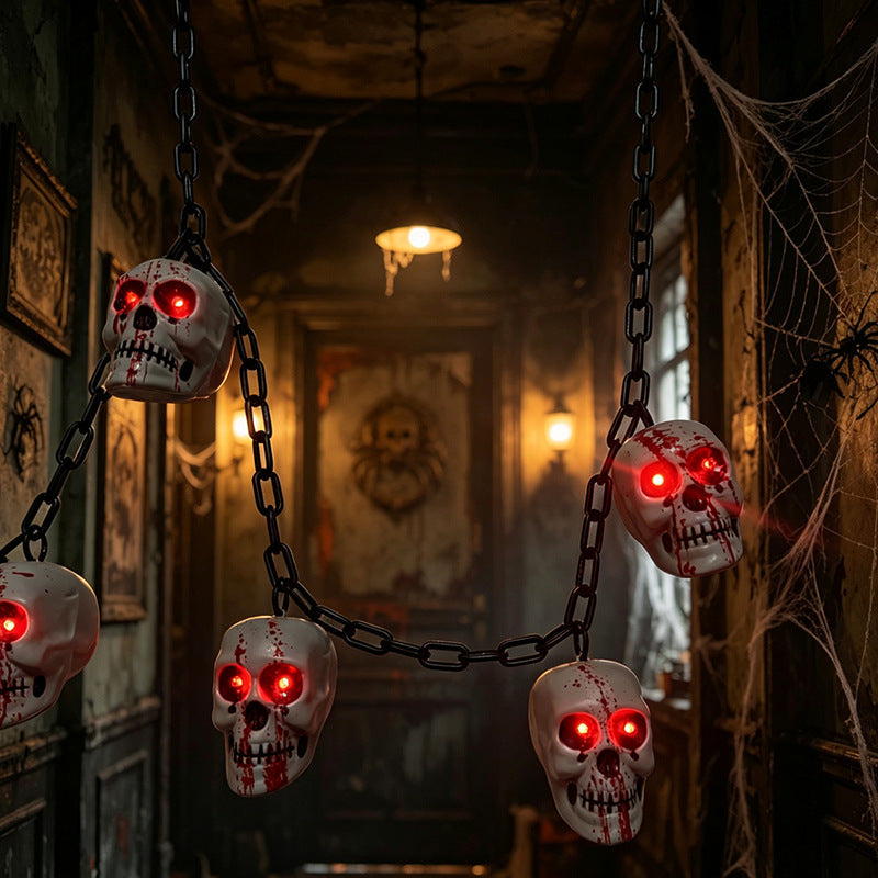 Creepy Skull Chain Decoration