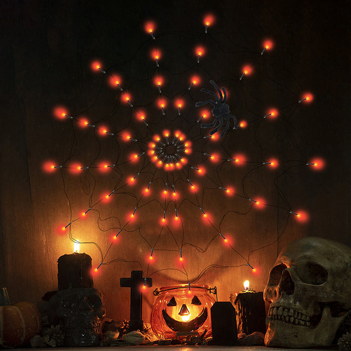 Spiderweb-Net LED wall accent with micro LED lamp array