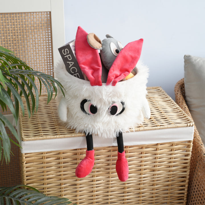 Playful storage basket with animal motif