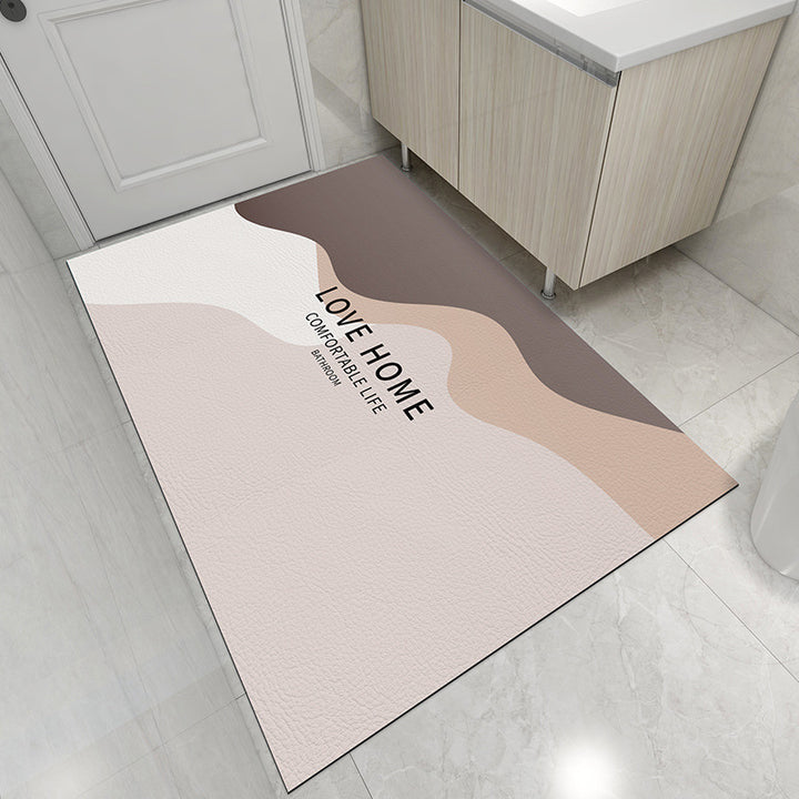 Abstract Design Bath Mat for Bathroom