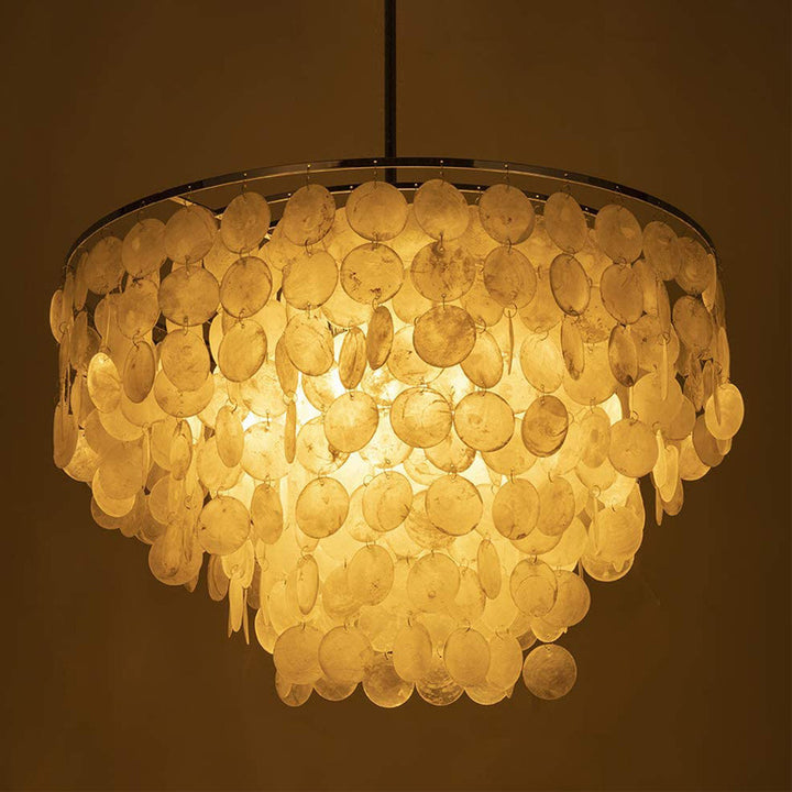 Stylish mother-of-pearl pendant light