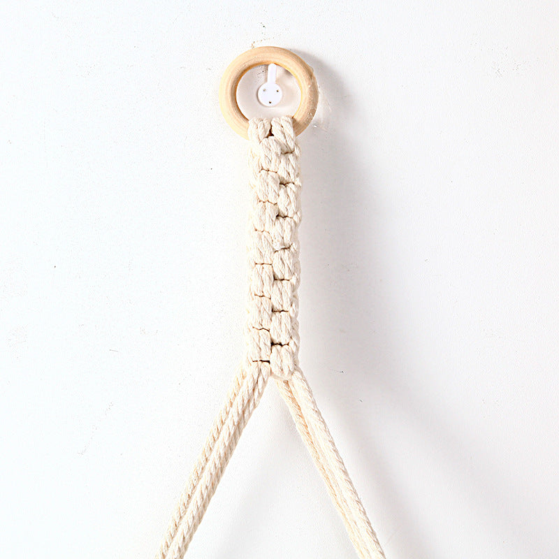 Macrame Triangle Floating Shelf