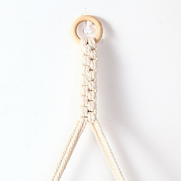 Macrame Triangle Floating Shelf