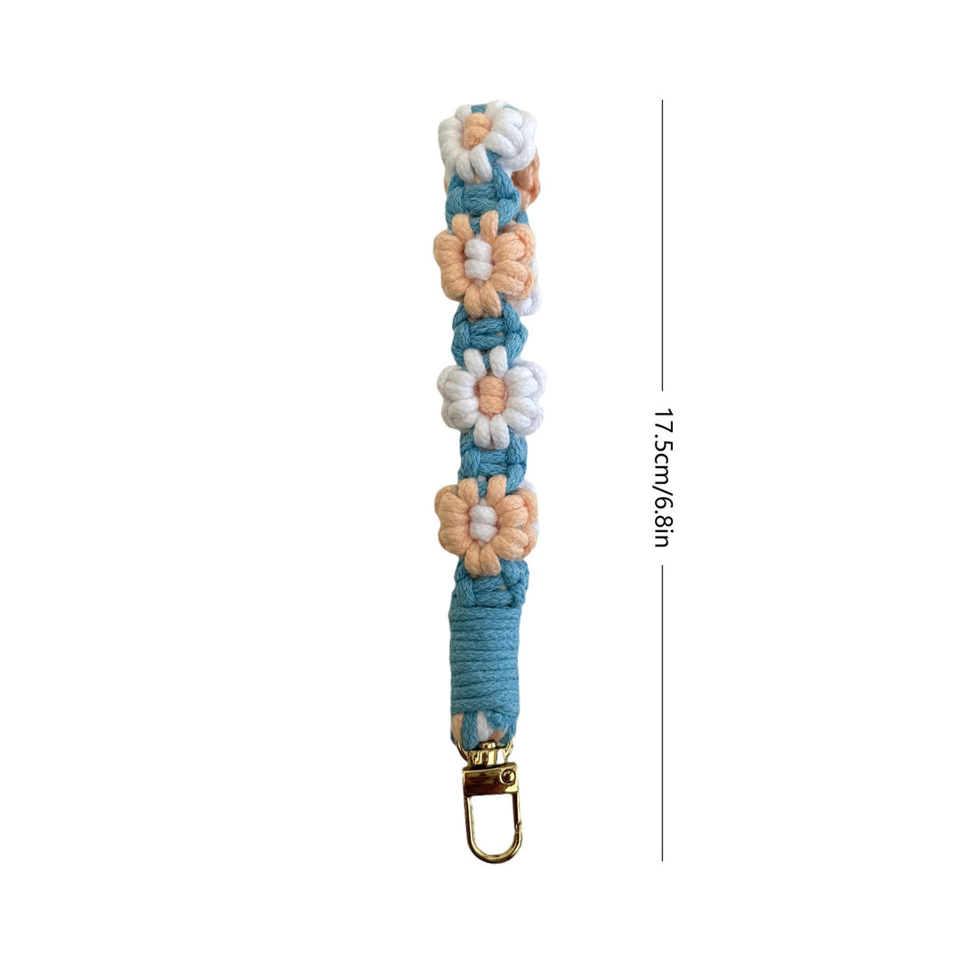 Floral Macrame Keychain Holder