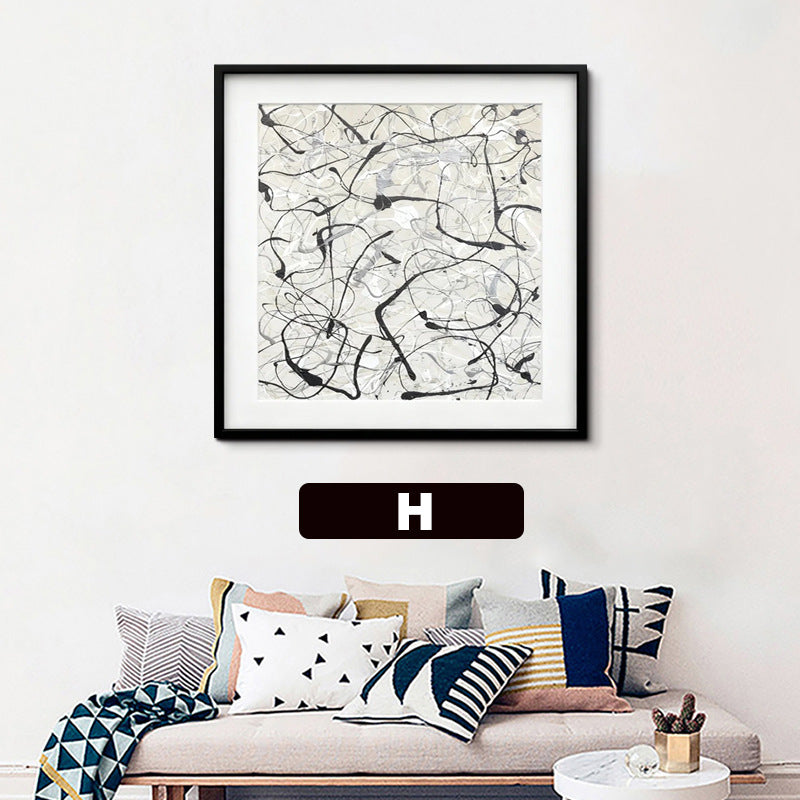 Abstract Patterned Framed Wall Art