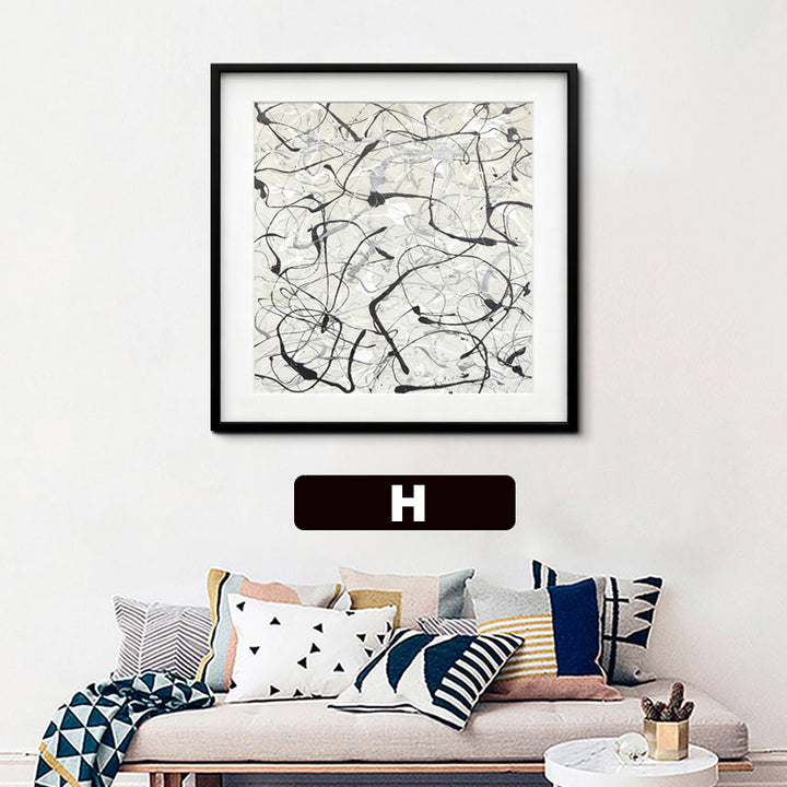 Abstract Patterned Framed Wall Art