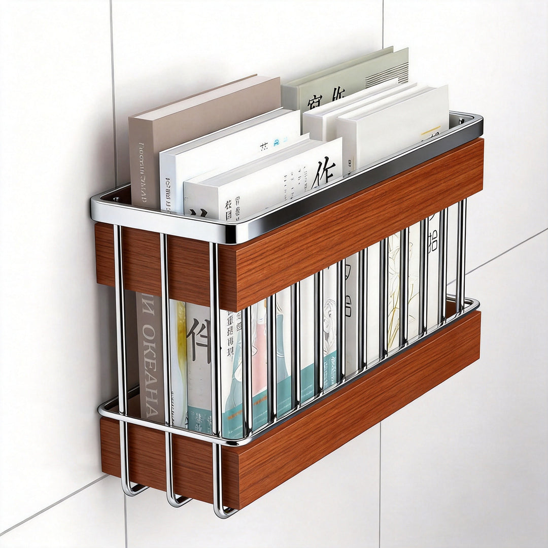 Wall-Mounted Hair Tool Organizer Basket for Flat Irons and Curling Wands