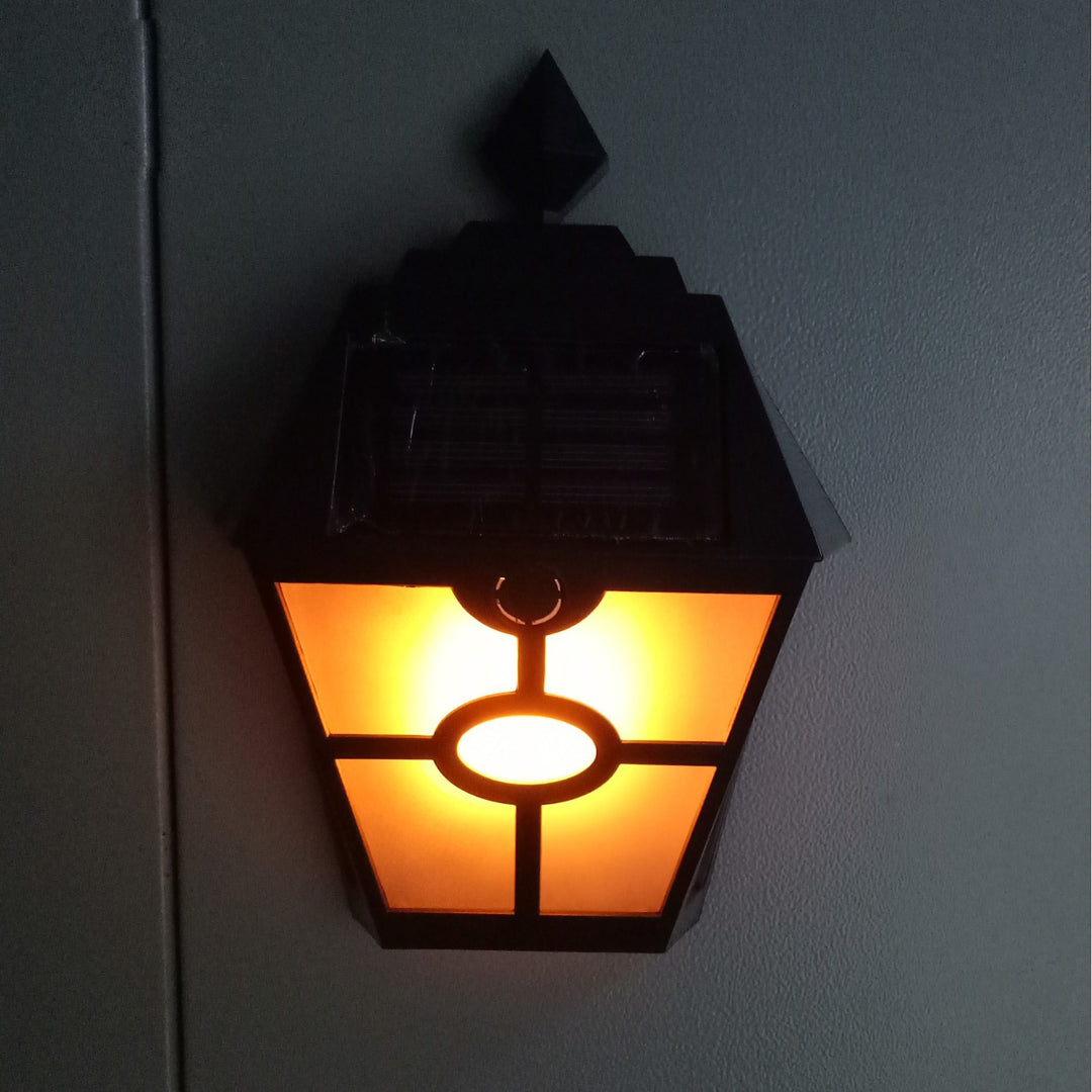 Decorative Solar LED Wall Lantern