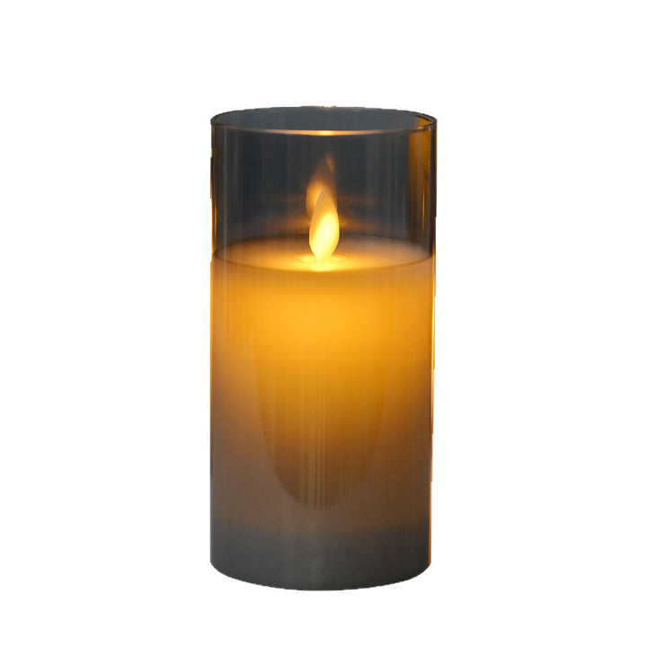 LED Stumpen Candles with Realistic Flame