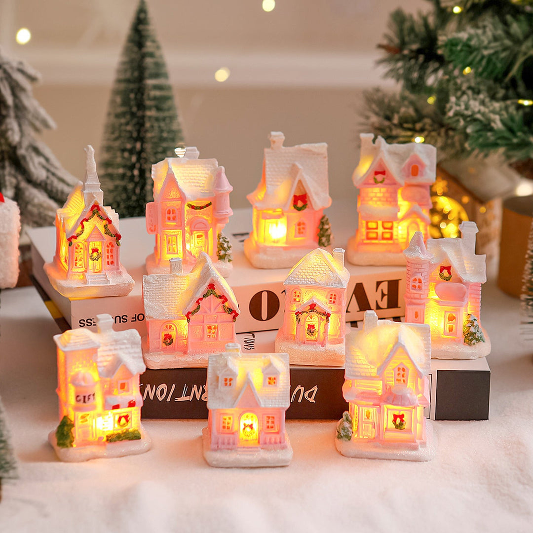 Illuminated Christmas village House Decor