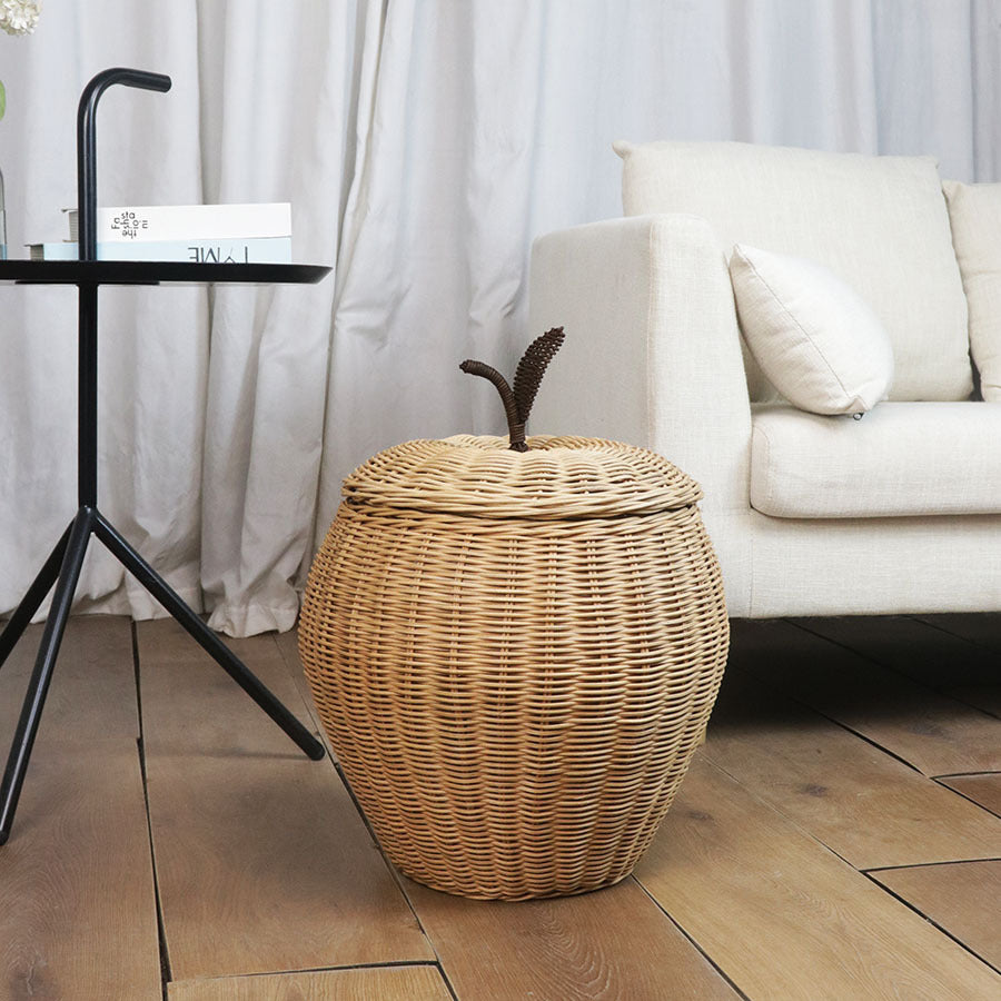 Stylish storage basket in apple design