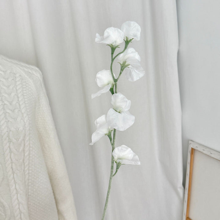 Elegant Faux Sweet Pea Stem