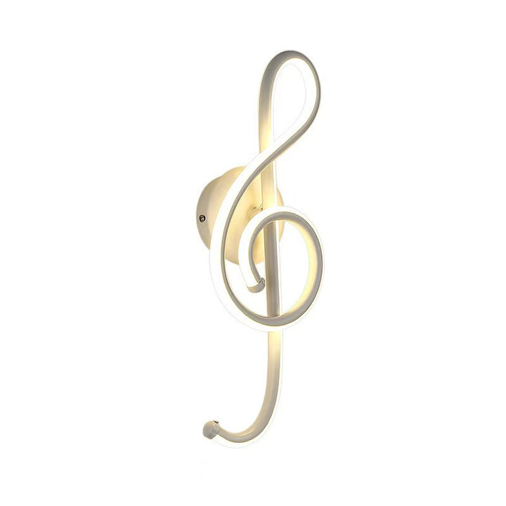 Sculptural Violin Key LED Ambient Wall Light