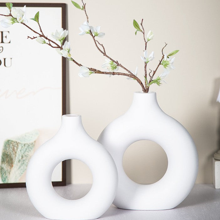 Modern Circular Ceramic Vase