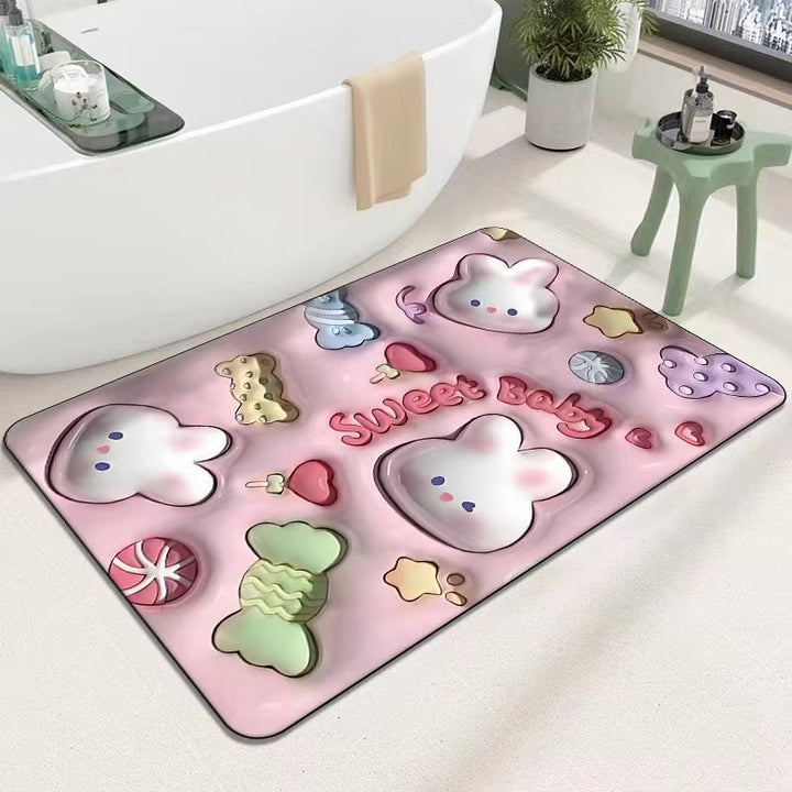 Cute Cartoon Cat Shape Bath Mat