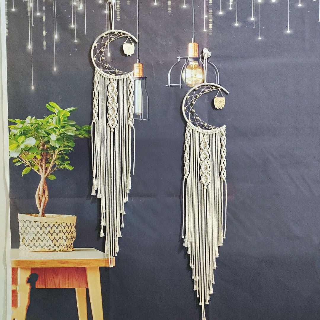 Macramé Moon Wall Hanging