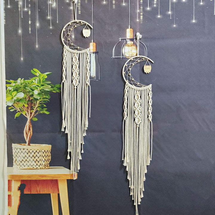 Macramé Moon Wall Hanging