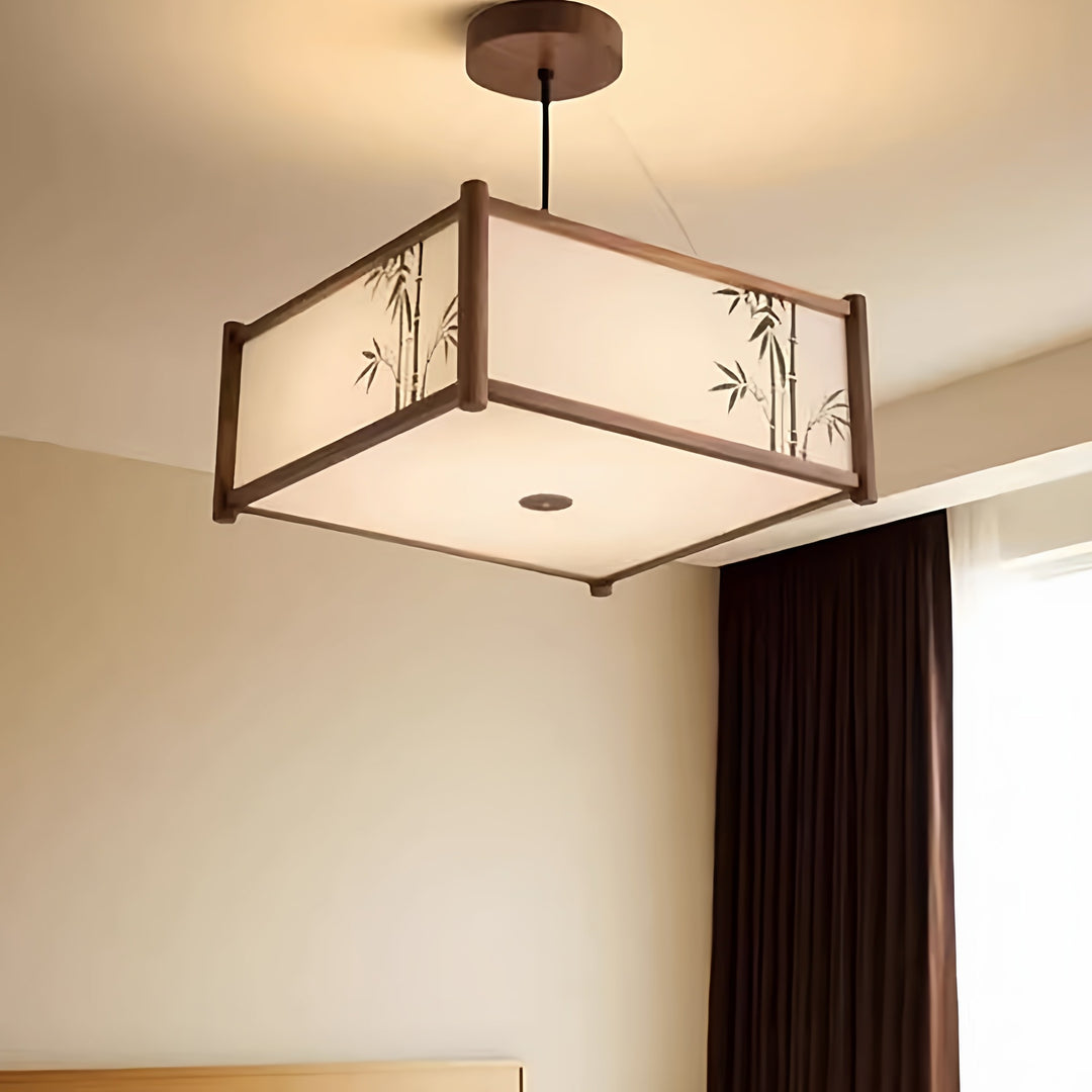 Bamboo-Style Ceiling Pendant Light