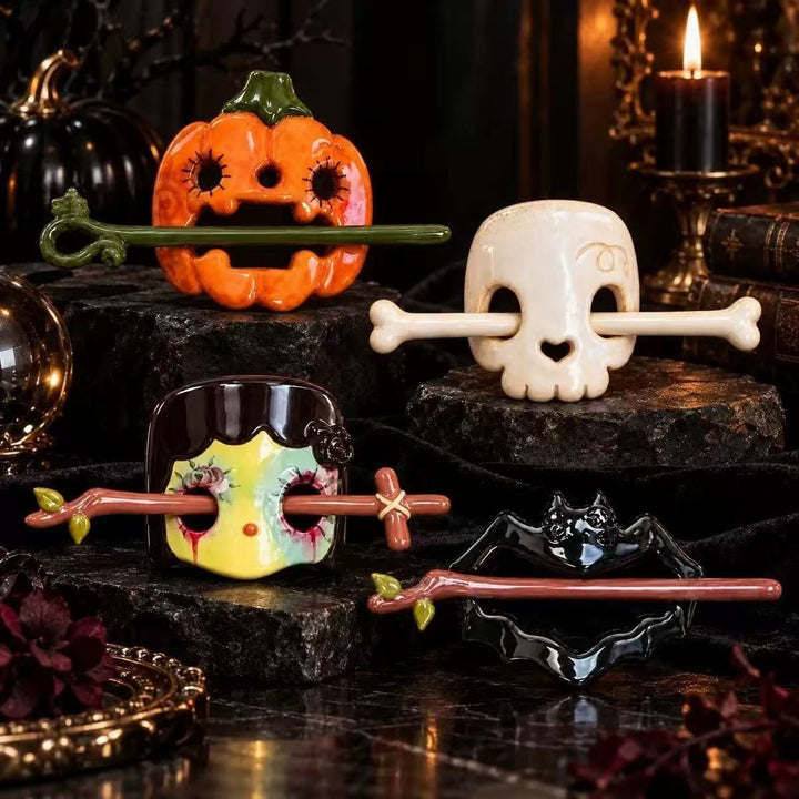 Decorative chopstick holder in bat design