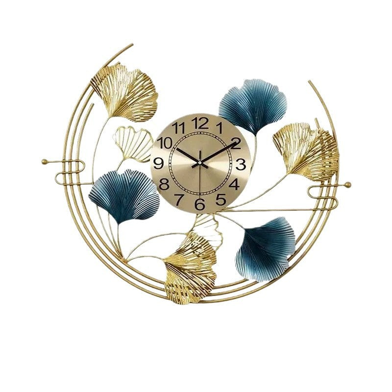 Decorative Wall Clock with Floral Design