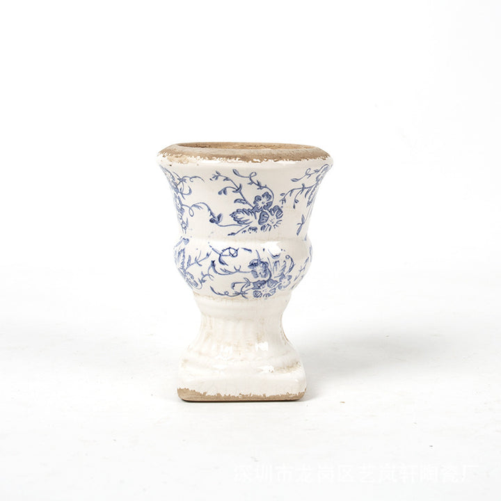 Floral Ceramic Planter
