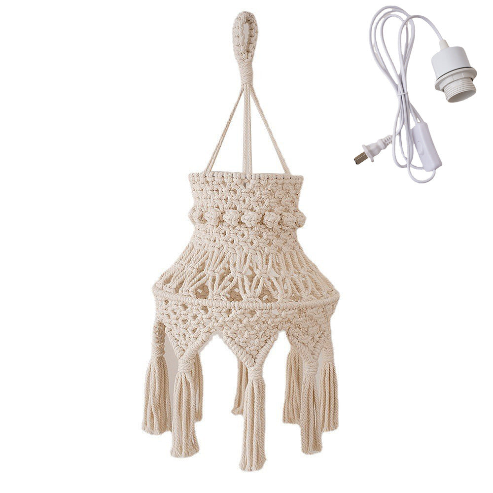 Macramé Hanging Light Fixture