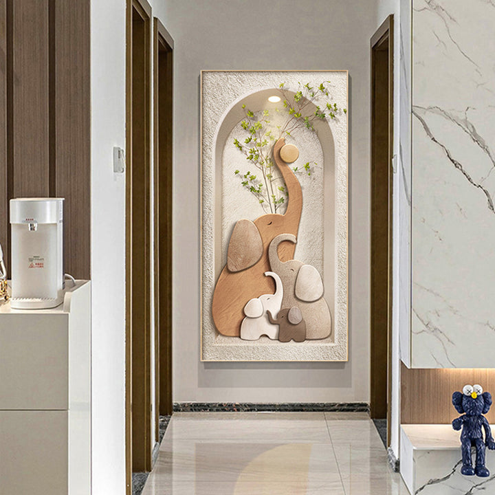 Decorative Elephant-Themed Wall Artwork