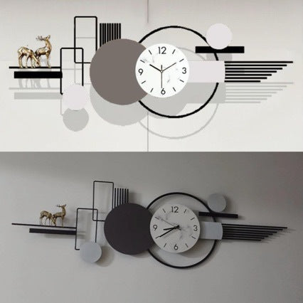 Modern Artistic Wall Clock with Geometric Design