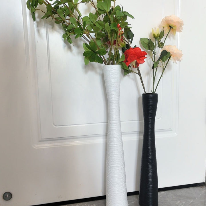 Textured Tall Decorative Vase