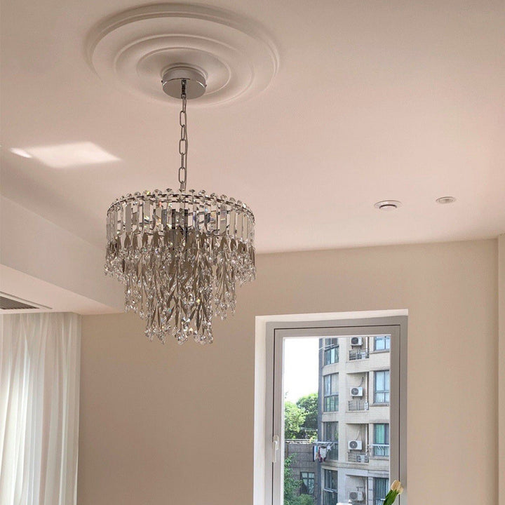 Crystal wall-mounted lighting fixture