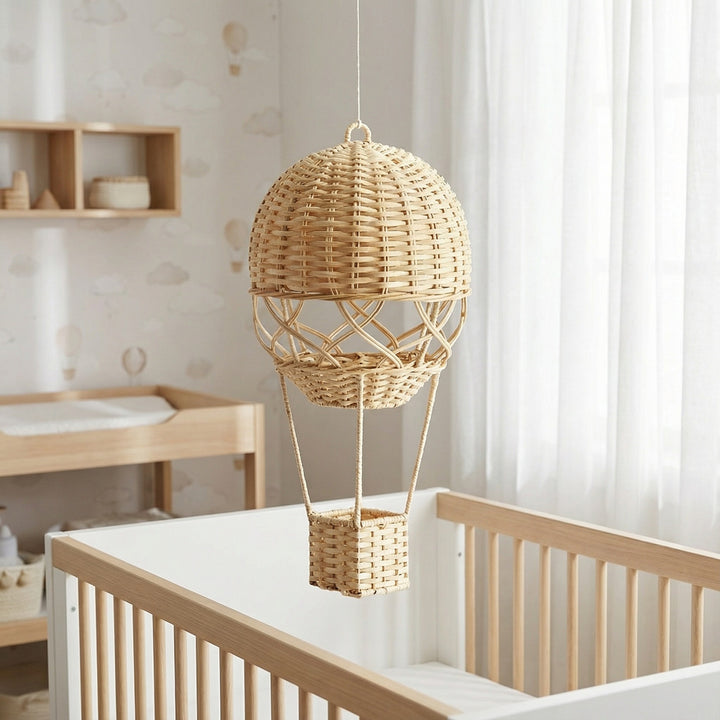 Hanging lamp in the form of a hot air balloon