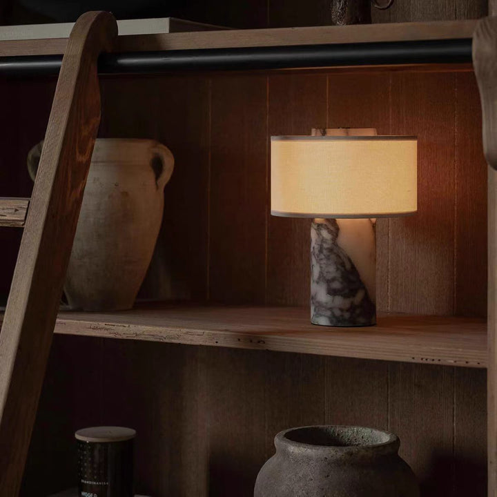 Contemporary marble table lamp
