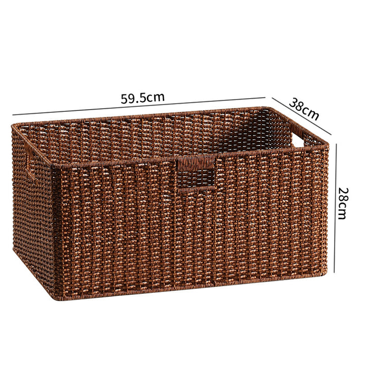 Handcrafted Rectangular Storage Basket