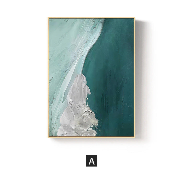 Abstract Ocean-Inspired Framed Wall Art