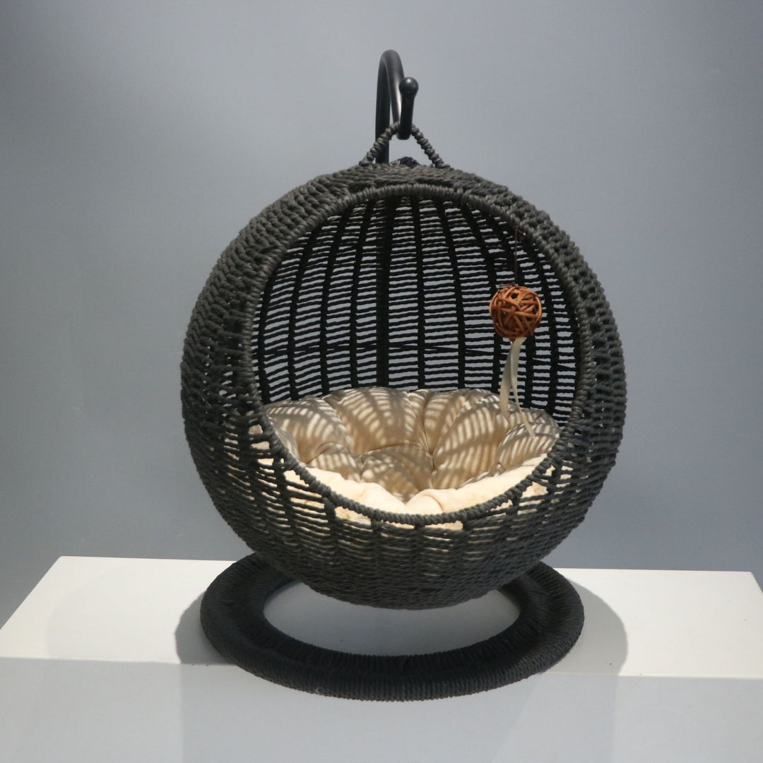 Hanging chair made of natural material