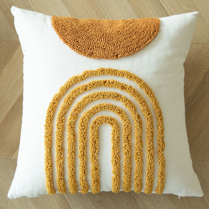 Textured Geometric Throw Pillow