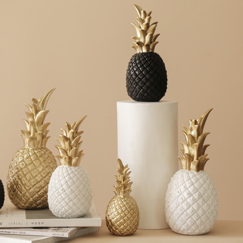 Decorative Golden Pineapple Figurine