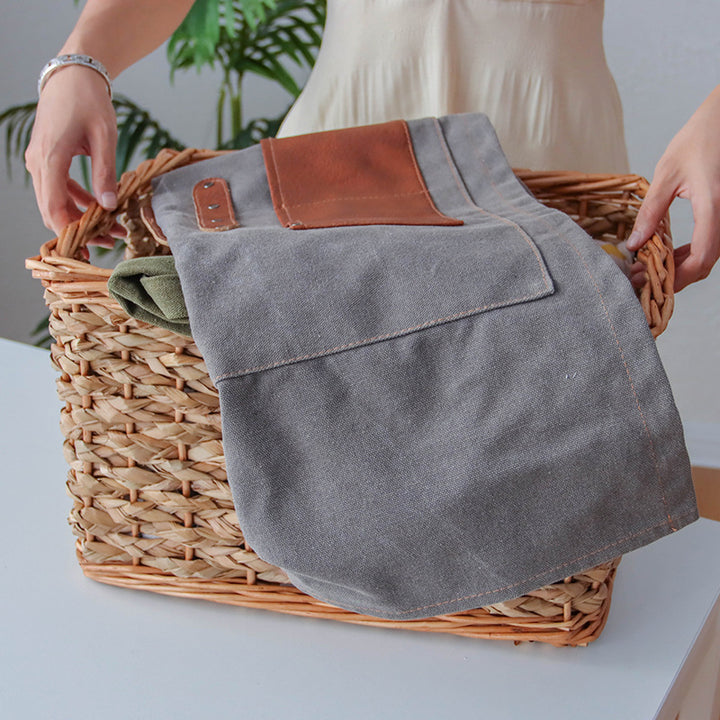 High-quality storage basket made of natural materials