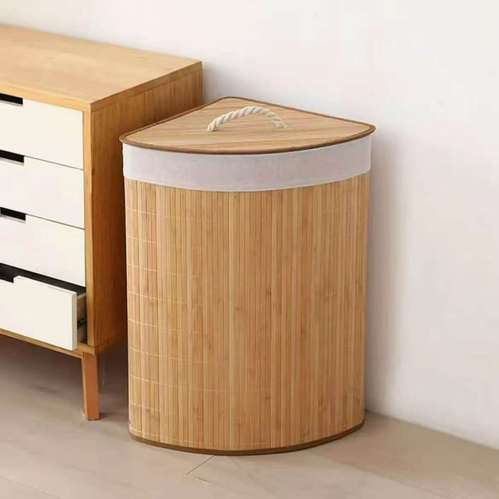 Stylish laundry basket with lid