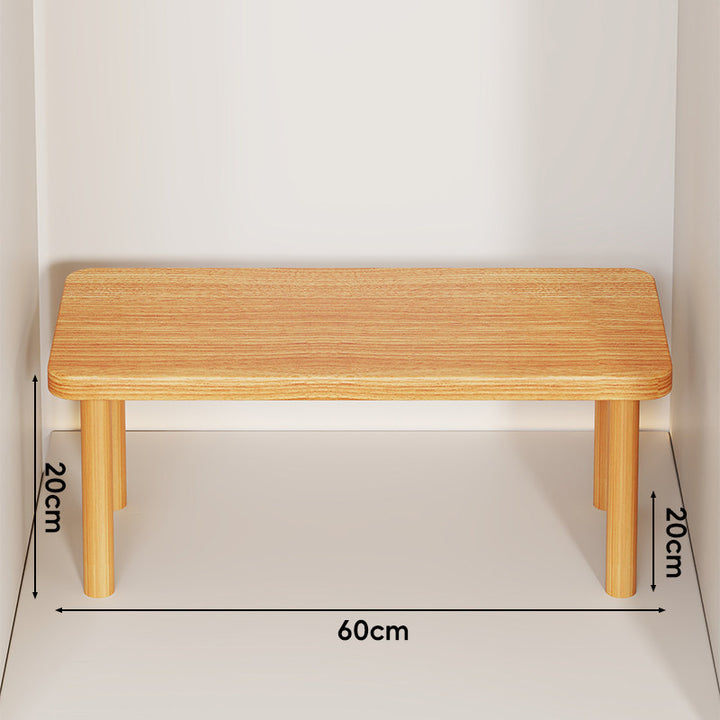 Adjustable Multi-Height Wooden Monitor Riser and Desktop Shelf