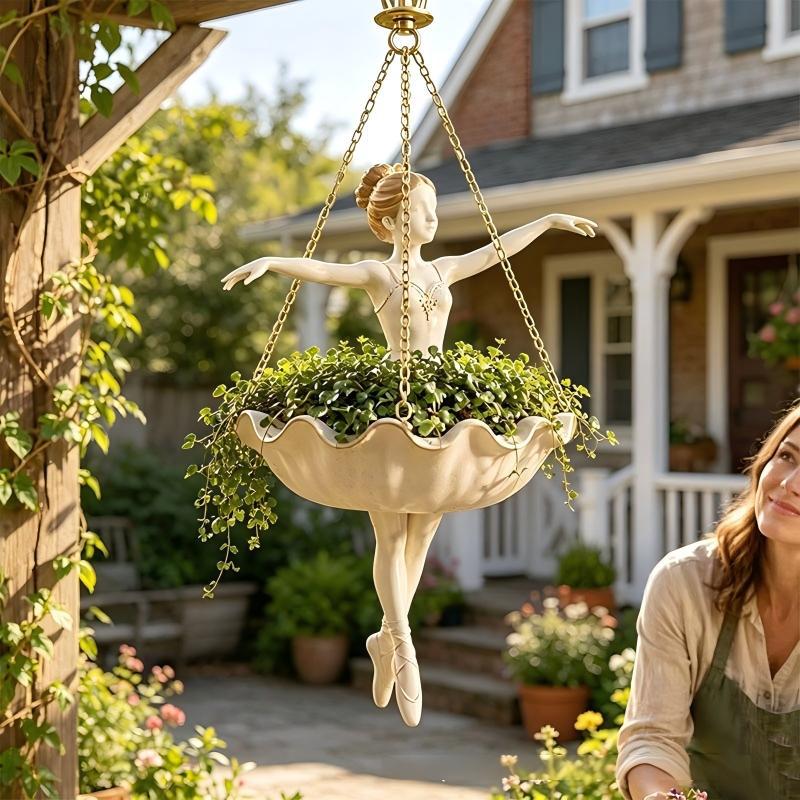 Decorative Flower Pot Hanging Figure