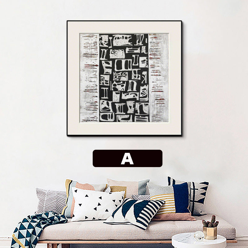 Abstract Patterned Framed Wall Art