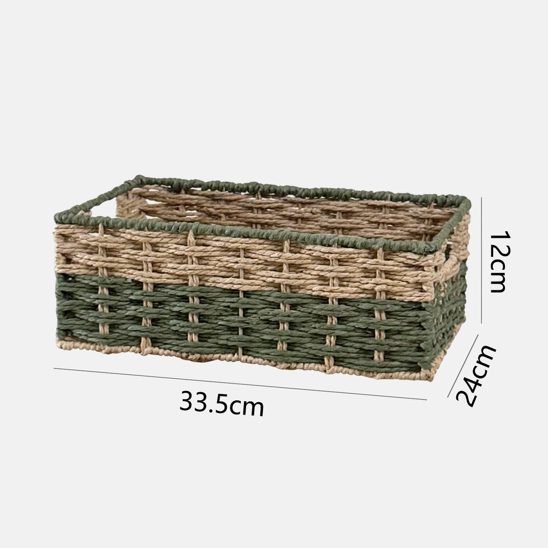 Handcrafted storage basket in natural design