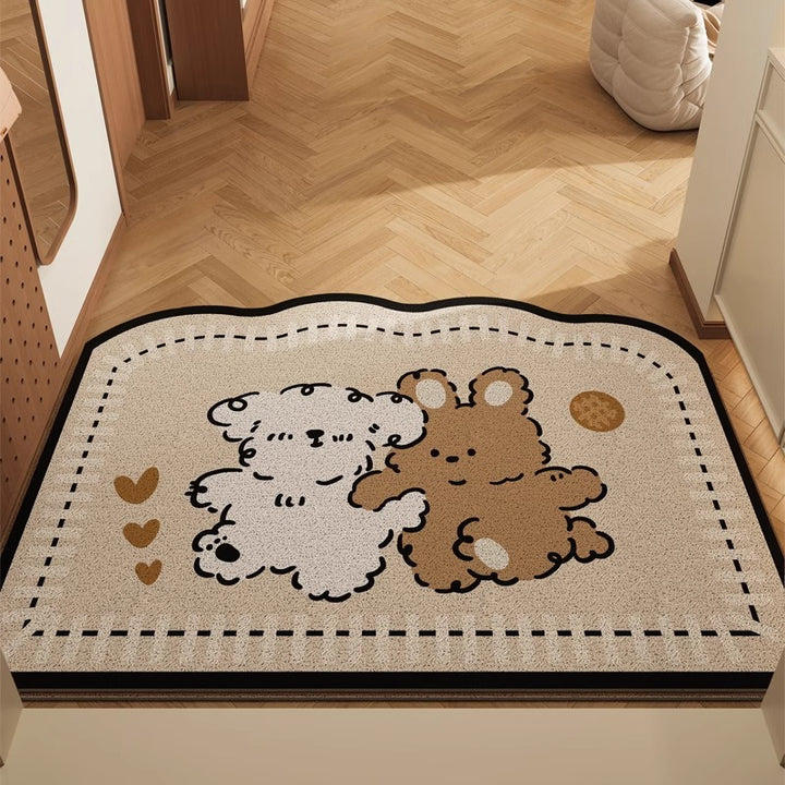Cartoon-Themed Welcome Mat